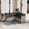 vidaXL Garden Sofa Set Light Grey, Dark Grey