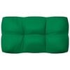 vidaXL Sofa Cushion Set of 7 Green Polyester 47.2 x 31.5 x 3.9 in
