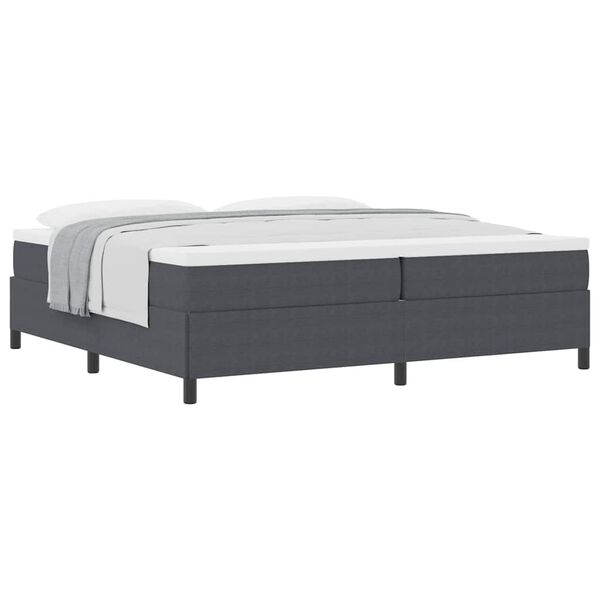 vidaXL Bed Frame Dark gray 78.7“ x 78.7” Corduroy fabric