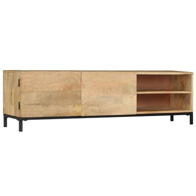 vidaXL TV Cabinet 57.1"x11.8"x16.1" Solid Mango Wood