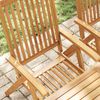vidaXL Garden Chair Set of 4 Natural Brown Solid acacia wood Medium