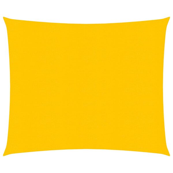 vidaXL Sunshade Sail 0.524 oz/ft² Square Yellow 16.4‘x16.4‘ HDPE