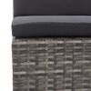 vidaXL Garden Sofa Set Grey PE (polyethylene) rattan