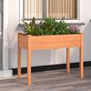 vidaXL Planter Brown Solid fir wood, Non-woven fabric Large