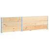 vidaXL Raised Bed Set of 3 Natural pine Solid pine wood, Galvanized metal