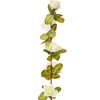 vidaXL Christmas Flower Garland White Artificial silk, PE 98.4 in long