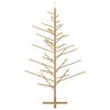 vidaXL Wooden Christmas Tree with Stand Brown 82.68 in Solid pine wood