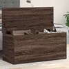 vidaXL Storage Box Brown Oak Engineered Wood Medium Rectangular Modern