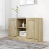 vidaXL Sideboard Sonoma oak Engineered wood 47.2x12.0x27.6 in Sideboard