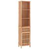 vidaXL Bathroom Cabinet Walnut Solid walnut wood with an oiled finish Tall