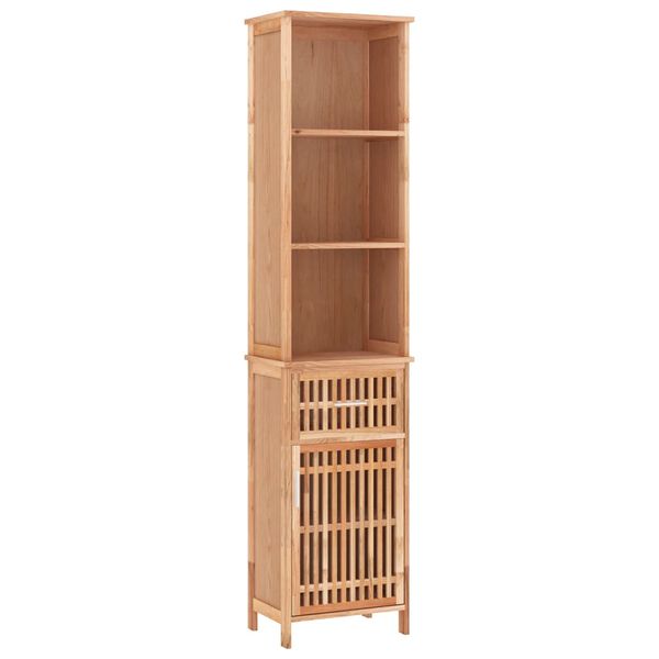 vidaXL Bathroom Cabinet Walnut Solid walnut wood with an oiled finish Tall