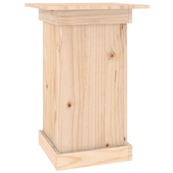 vidaXL Flower Stand Natural wood Solid pine wood Medium