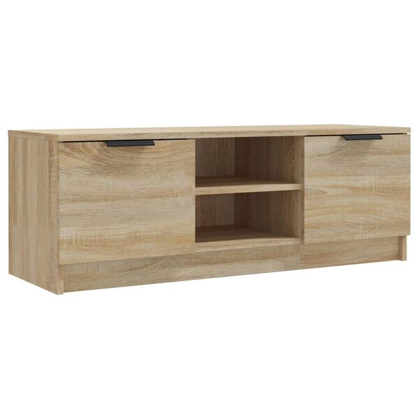 vidaXL TV Cabinet Sonoma Oak Engineered Wood Medium Storage TV Cabinet
