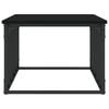 vidaXL Coffee Table Black Engineered Wood 39.4x19.7x14.0 in Modern