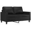 vidaXL Sofa Set Black Faux leather, metal, textilene, plywood