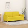 vidaXL 2-seater Sofa Light Yellow Polyester, Metal, Textilene, Foam Medium