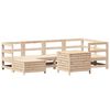 vidaXL Garden Sofa Set Natural wood Solid pine wood Large Modular