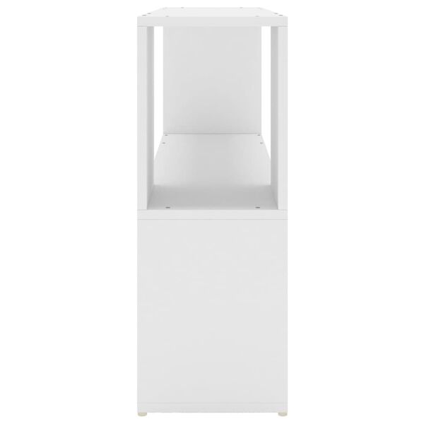 vidaXL Book Cabinet White Engineered wood Medium Book Cabinet