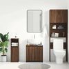 vidaXL Bathroom Cabinet Brown oak Engineered wood Medium