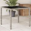 vidaXL Garden Table Set of 4 Light Grey