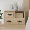 vidaXL Bedside Cabinet Sonoma oak Engineered wood Standard