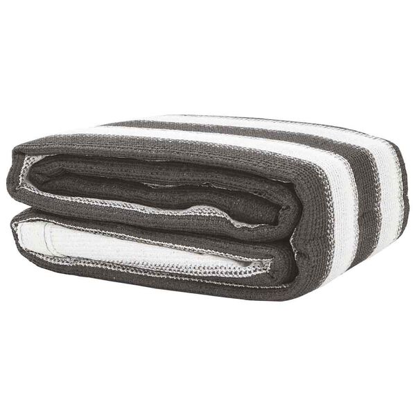 vidaXL Tent Carpet Anthracite and White 157.5x275.6" HDPE