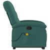 vidaXL Stand Up Massage Recliner Chair Dark Green