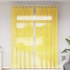 vidaXL Voile Curtains with Loops 2 pcs Yellow 55.1x102.4"