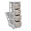 vidaXL Storage Rack White