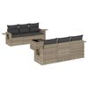 vidaXL Garden Sofa Set Light grey