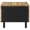 vidaXL Coffee Table Black Solid rough mango wood, iron