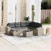 vidaXL Garden Sofa Set Light Grey
