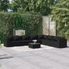 vidaXL Garden Lounge Set Black