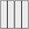 vidaXL Insect Door Curtains 2 pcs with Magnet Blocks Black 86.6x39.4"
