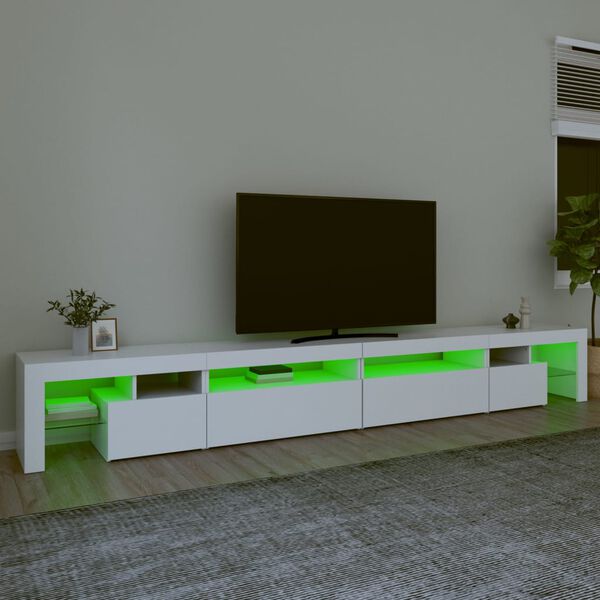 vidaXL TV Cabinet White Engineered Wood Large TV Cabinet Rectangular