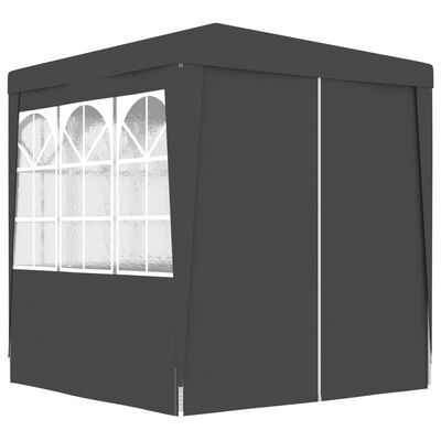 vidaXL Professional Party Tent with Side Walls 6.6'x6.6' Anthracite 0.3 oz/ft²