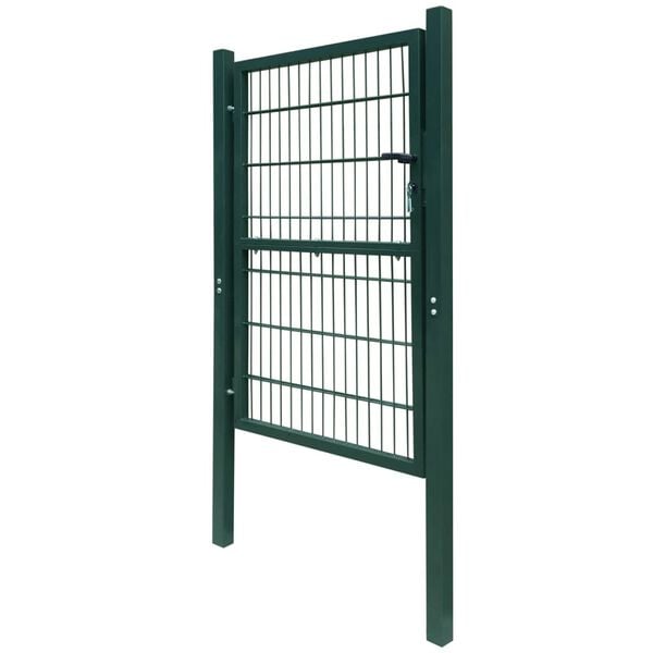 vidaXL 2D Fence Gate (Single) Green 39.4x47.2"