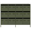 vidaXL Sideboard Olive Green Cold-rolled Steel Medium Sideboard