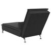 vidaXL Massage Chaise Lounge Black
