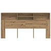 vidaXL Headboard Cabinet Artisian Oak 78.7x7.5x40.7" Engineered Wood