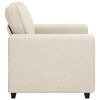 vidaXL Sofa Beige 39.37 x 30.31 x 32.28 in Linen-blend Fabric