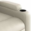 vidaXL Massage Recliner Chair Cream Faux Leather