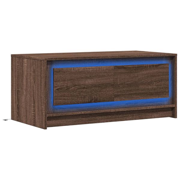 vidaXL Coffee Table Brown oak Engineered wood Medium Coffee Table