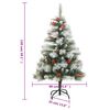 vidaXL Artificial Hinged Christmas Tree 150 LEDs & Ball Set 59.1"