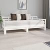 vidaXL Pull-out Day Bed White Solid pine wood 2x