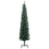 vidaXL Artificial Slim Christmas Tree 300 LEDs 82.7"