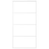 vidaXL Sliding Door Frosted ESG Glass and Aluminum 40.4"x80.7" White