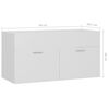 vidaXL Sink Cabinet White Engineered wood Medium Sink Cabinet