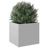 vidaXL Planter Silver Galvanized steel Medium Durable Planter