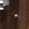 vidaXL Bathroom Wall Cabinet Brown oak Engineered wood, steel Medium